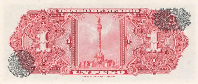 Mexiko p.59j 1 Peso 1967